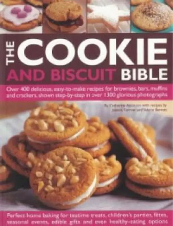 Used Baking Cookbook - The Cookie and Biscuit Bible by Valerie Barrett, Catherine Atkinson, Joanna Farrow (Soft Cover, 2.8 lbs, Colour Photographs) - English