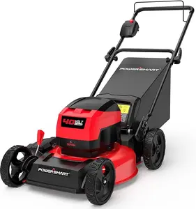 PowerSmart 40V 17" Cordless Lawn Mower, 3-in-1 Brushless Push Lawn Mower with 4.0 Ah Battery and Charger(MB2417A)