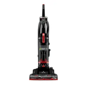 BISSELL PowerForce Helix Turbo Pet, Bagless, Upright Vacuum, Pet Friendly, Specialized Pet TurboBrush Tool, Wide Cleaning Path, Easy Empty Large Capacity Dirt tank, 3332, Black & Red