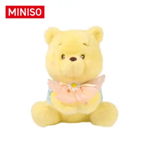 Disney Winnie the Pooh Sitting Plush Toy, Soft Cuddly Stuffed Bear Doll for Bed, Sofa, or Room Decor, Cute Collectible Gift for Kids, Girls, and Fans