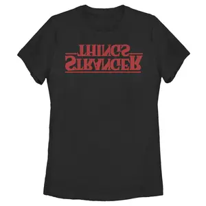 Women's Stranger Things Upside Down Logo T-Shirt