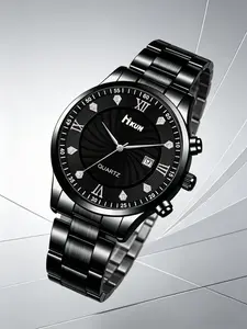 Men's Quartz Watch, Casual Round Face, Buckle Closure, Perfect Gift for Holidays, Birthdays, Father's Day, Graduation, Valentine's Day, Christmas, Analog Watches