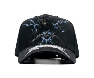 RUDE AWAKENINGS HEAVENS WRATH BLACK MENS SNAPBACK HAT RDHEAVENSWRAT