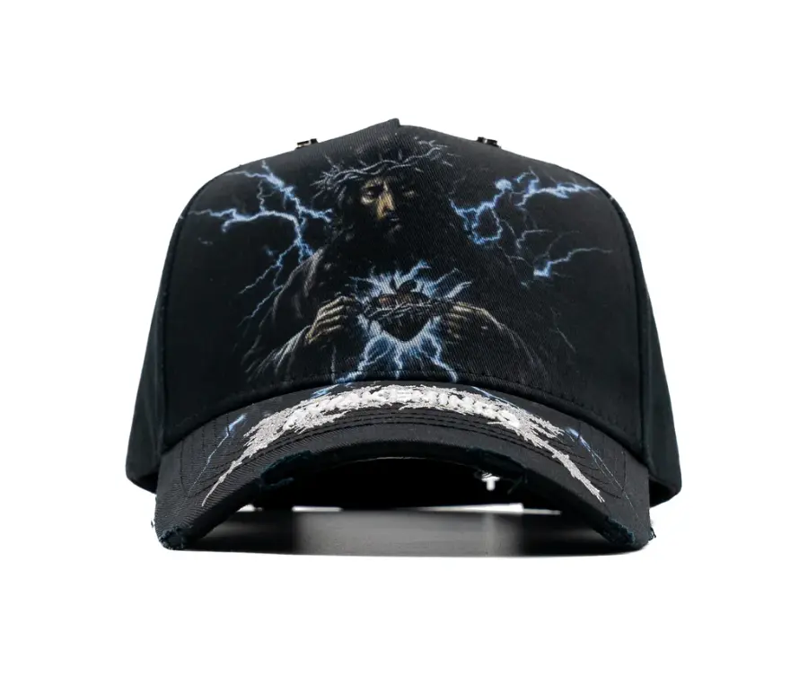 RUDE AWAKENINGS HEAVENS WRATH BLACK MENS SNAPBACK HAT RDHEAVENSWRAT