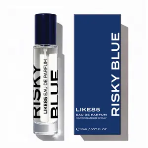 LIKE85 RISKY BLUE – Ambroxan + ISO E Super Skin Scent | Electric Clean Citrus | 15ml Eau de Parfum