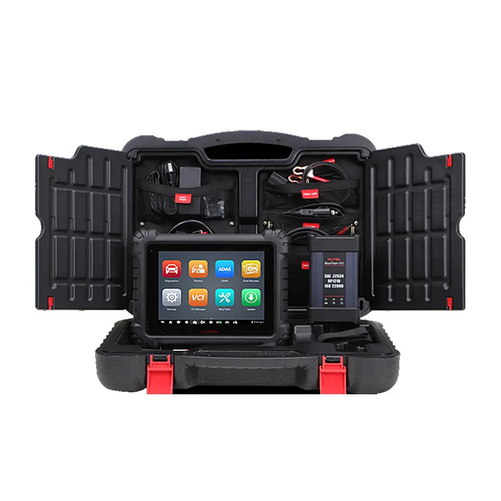 Autel MaxiSys MS909 OE-Level Automotive Scan Tool, 9.7-inch Android OS Tablet with MaxiFlash VCI, ECU Coding & ADAS Calibration Software Capable Car Diagnostic Equipment