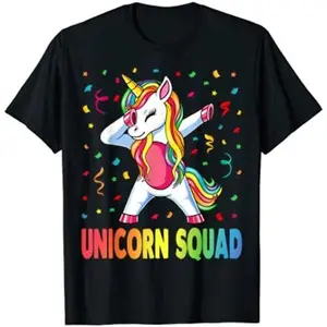 Vibrant 'Unicorn Squad' Deja Clark Unicorn Shirts: Perfect for Party - loving Unicorn Fans