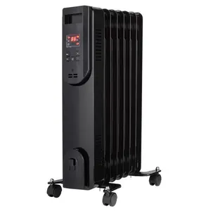 Perfecti Aire 4016300 160 sq. ft. Electric Digital Oil Filled Heater, Black - 5120 BTU