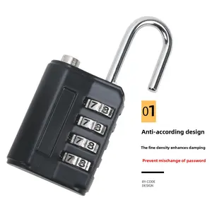 Hot Sale Color Password Padlock Luggage Password Lock Gym Anti-theft Mini Digital Mechanical Password Padlock