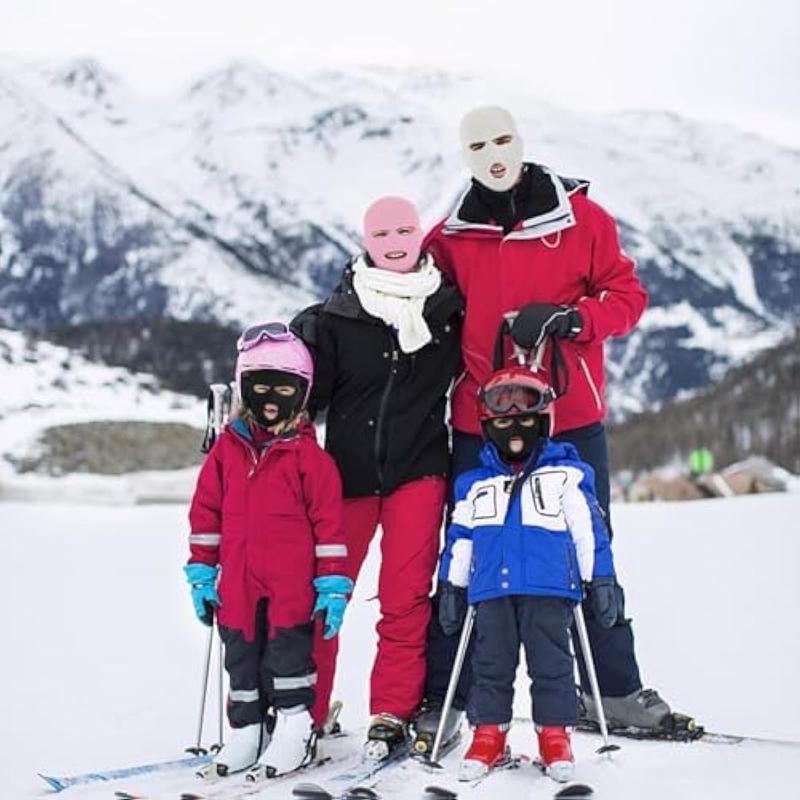 2pcs 3 Hole Winter Knitted Mask, Car Seat Protector for Head Rest, Full Face Cover Ski Scarf Mask Warm Balaclava for Adult Skiing, Motorcycle,Wind Protection