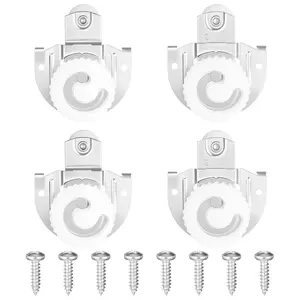 4Pack Door Rollers Closet, Closet Doors Rollers, and Quietly Closet Door Kit with Screws