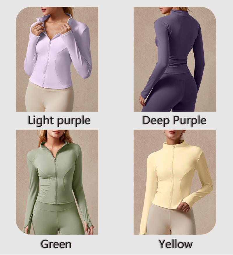 NcmRyu Womens Zip Up Jacket and Flare Yoga Pants Set Long Sleeve Sportswear for Running Yoga Gym Slim Fit Stretch Fabric