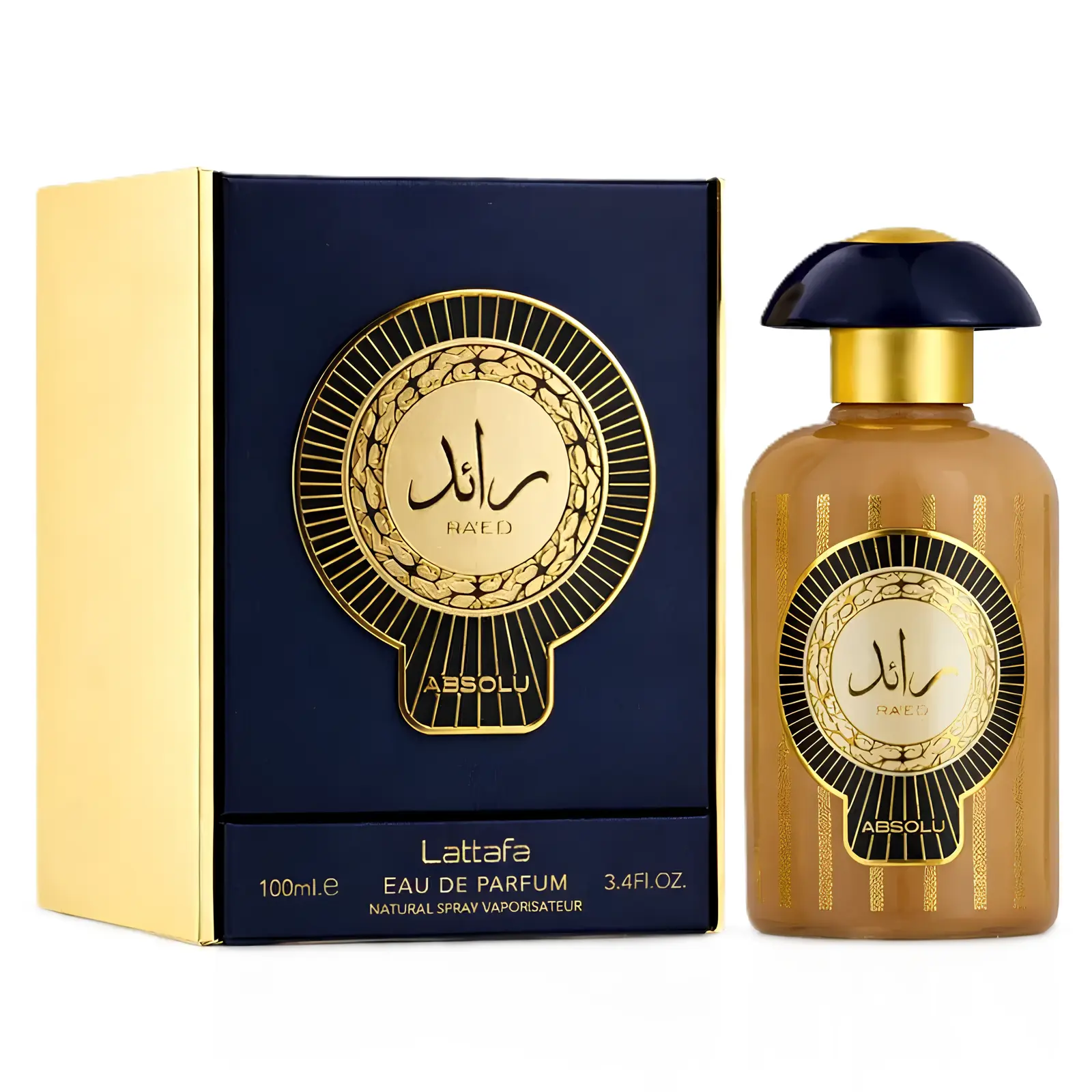 Lattafa Raed Absolu for Unisex Eau de Parfum Spray, 3.4 Ounce