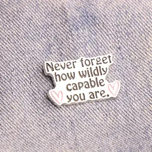 Humor Metal Enamel Quotes Brooch Lapel Badge Clothing Backpack Dress Up