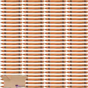 Orange Crayon Bulk Value Pack Bundle | 100 Count