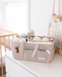 Quilted Diaper Caddy Organizers - Large Quilted Diaper Caddy Organizers - Large
