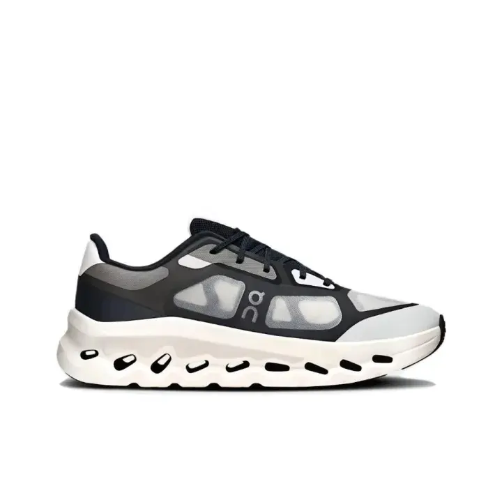 Semi-sheer Mesh Breathable Cushioned Sneakers, Wavy Hollow Midsole Elevates Airflow to relieve foot sultriness and walking soreness for summer outings and jogs