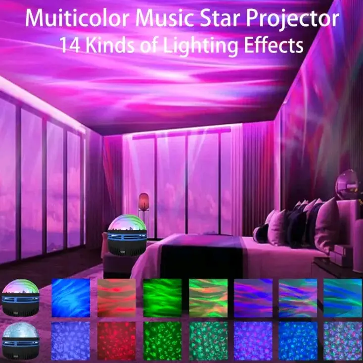 LED Star Galaxy Projector Lamp with Rotating Magic Ball - High-Quality Projector for Home Entertainment