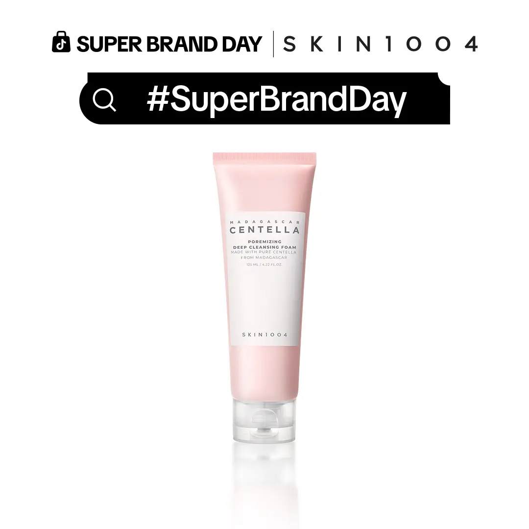 [SKIN1004 Official Shop] Poremizing Deep Cleansing Foam 4.22 fl.oz, 125ml - Remove Pore-Clogging, Smooth & Exfoliate with Centella Asiatica Extract & Himalayan Pink Salt