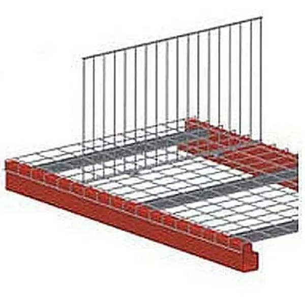 Nashville Wire Products Painted Durable Steel Pallet Rack Wire Deck Divider Organiser - 34x18 in Rectangle Clips Organizer Utility Racks