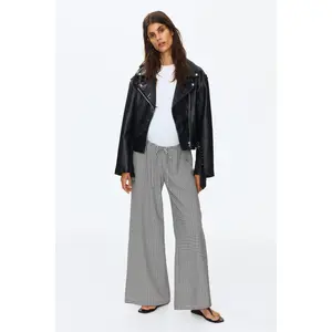 H&M MAMA Textured drawstring trousers