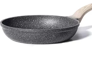 8-Inch Nonstick Granite Frying Pan - Stone Cookware for Eggs, Omelets, and More Induction Oil