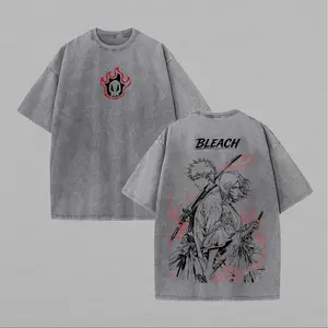 Bleach Printed Unisex Washed T-Shirt86