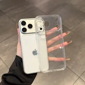 Crystal Clear Full Body Shockproof Phone Case, Precise Cutouts Anti-Scratch Protective Cover, Comfortable Grip Minimalist Design Compatible with iPhone 17/16/15/14/13/12/11 Series