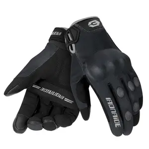 Summer Motorcycle Riding Gray Gloves With Breathable Built-in Anti Fall Protection Full Finger Touch Screen Rider Motorcycle Glove Equipment