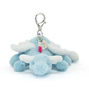 Sky Dragon Bag Charm | Plush Keychain for Aesthetic Outfits & Gifts | Lightweight & Easy Clip | Trendy & Playful Bag Accessory | Kawaii Accessories
