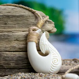 Hei Matau Necklace - Hand Carved