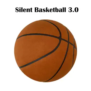 Silent Basketball Size 7 (29.5") Dribbling Indoor Grooved Airless Foam Basketball Quiet Dribbling Indoor Training Silent Ball Does not apply