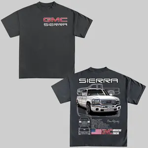 GMC Sierra T-Shirt Vintage American Trucks Unisex Graphic Tees Menswear Pickup Truck Shirt Enthusiast Shirt Gift For Friends Casual Top Car Shirt