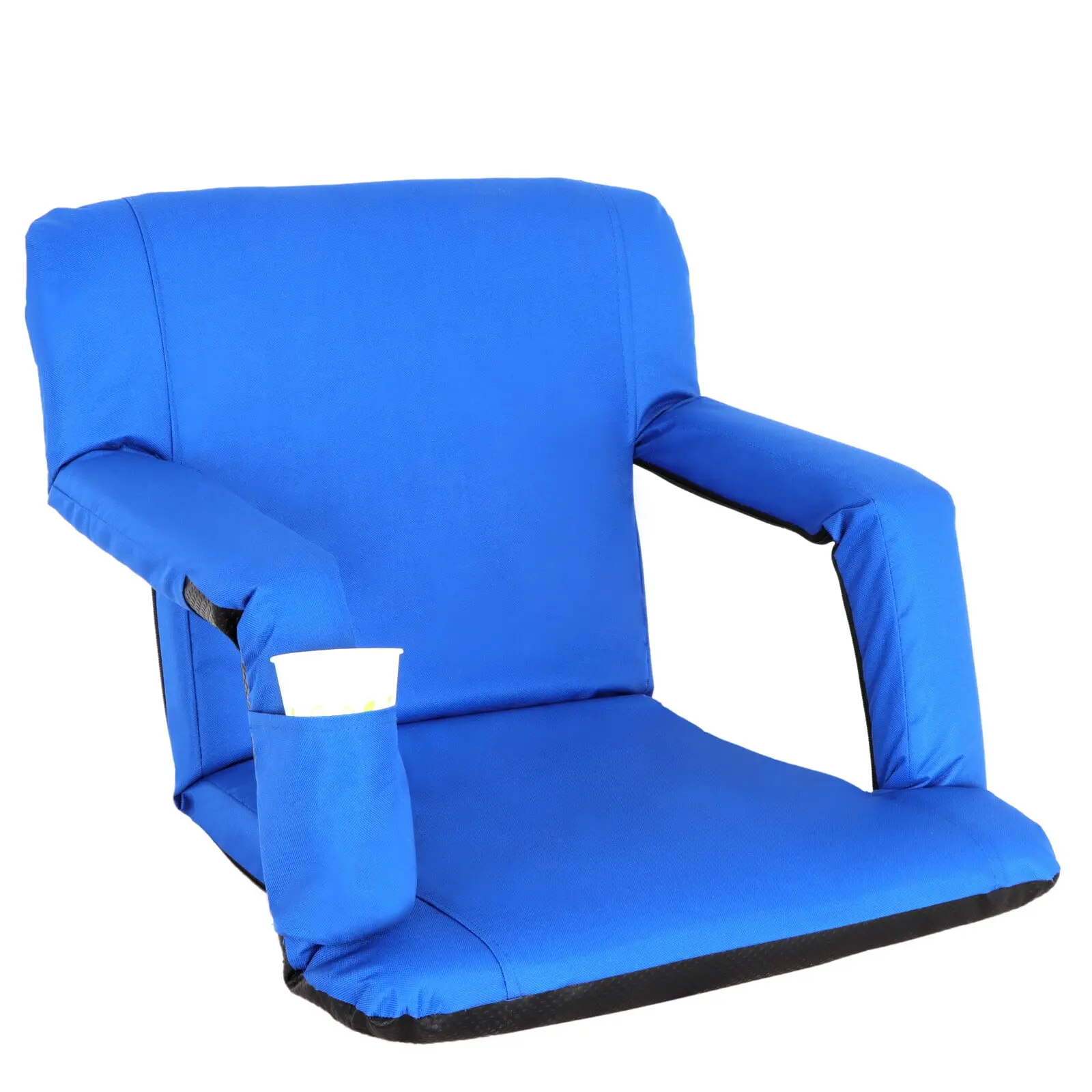 Zeny Folding Camping Chair - Lightweight, 6 Reclining Positions, Back Support, Blue, Foldable Portable Ultra Travel-Friendly Multi-Purpose Chair for Bleachers, Foldable Portable Chairs