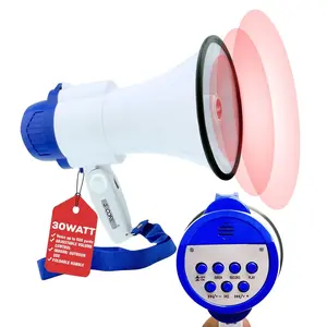 5Core Megaphone Bullhorn Speaker 30W Mini Bull Horn Battery Power Megafono 800 Feet Does not apply