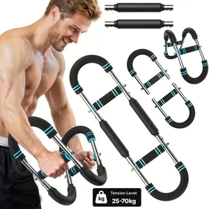 Adjustable Arm Trainer 60-110LB, Detachable Chest Exerciser for Men, Multi-Functional Home Gym Equipment for Arms Chest Back Abs Workout, Strength Training, Muscle Building, Portable Fitness,