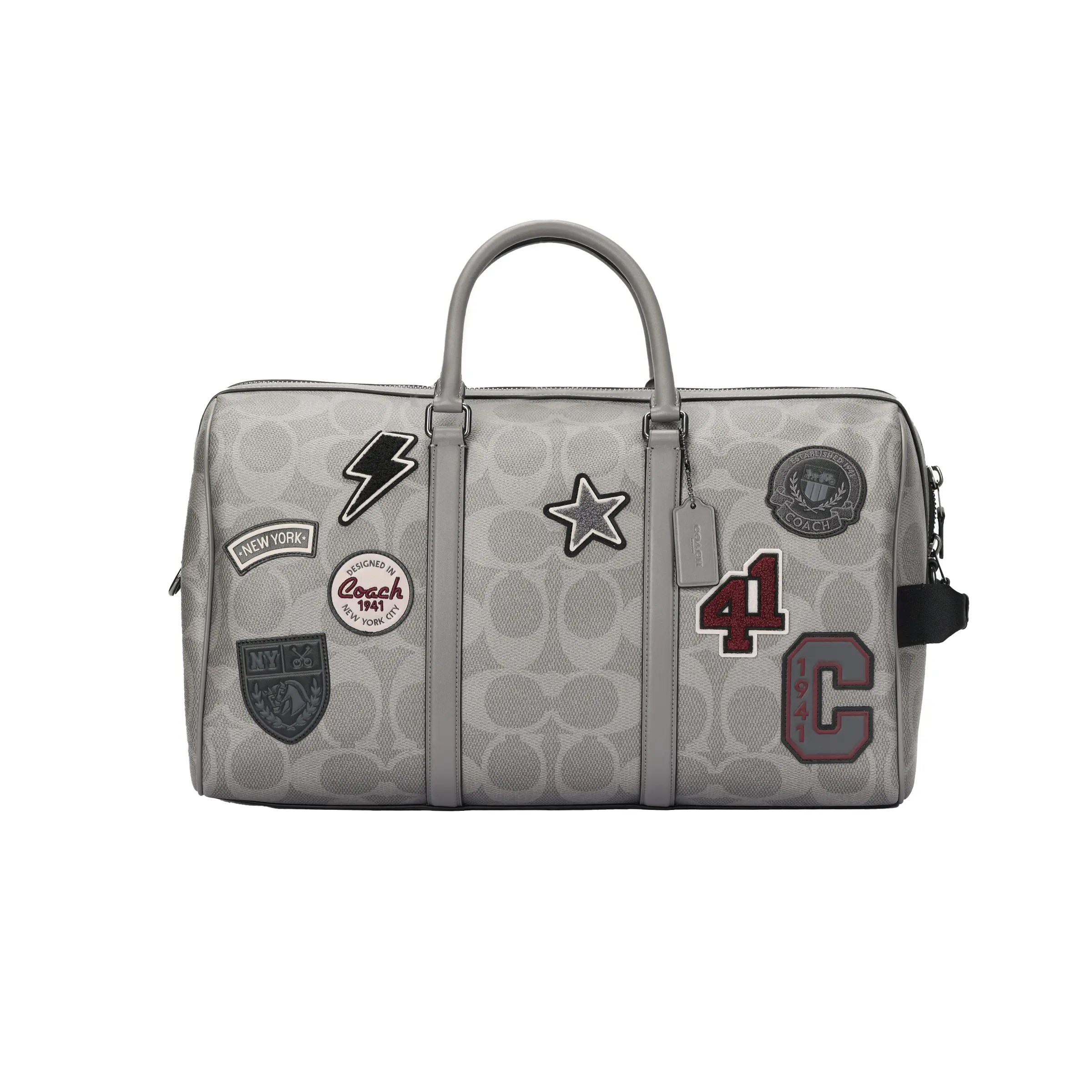 COACH Venturer 45 Travel Bag with Monogram Accents in Gray-Bronze for Men Stylish Team Bags Shoulder Commuter Bag