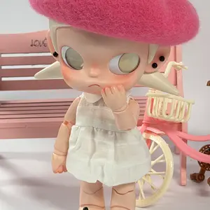 1/8 Trendy Blind Box Doll Outfit — Pure White Textured Doll Collar & Bubble Skirt, Versatile Doll Dress for Swapping Outfits