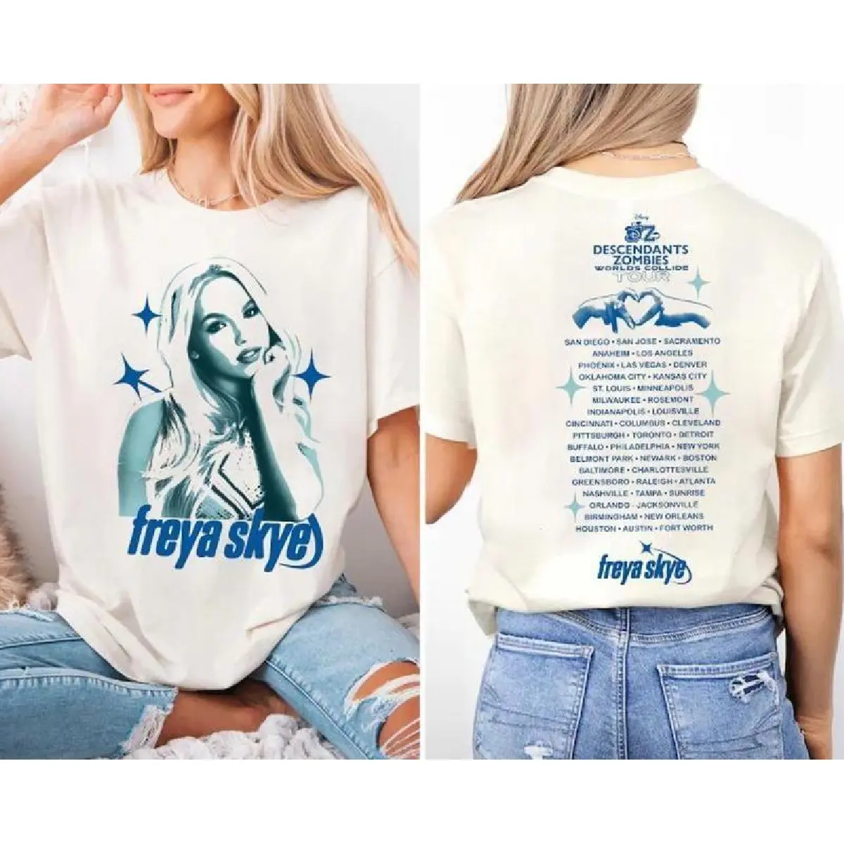 Descend Zombies Worlds Collide Tour Freya Skye T-Shirt - TikTok Shop