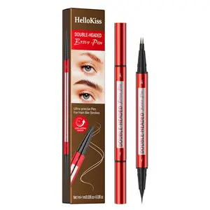 Double-Headed Brow Pen with 0.03mm Precision Nibs, Ultra-Precise Hair-Like Strokes, Long-Lasting Makeup - Available in Light, Rich, Deep, Espresso, Black Shades