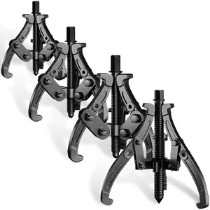 4'' 6'' 8'' Gear Puller Set, 3 Jaw Bearing Puller with Reversible Jaws, 2 Jaw / 3 Jaw Pulley Puller Tool for Pulley Gear Bearing Flywheel Removal, 4pcs Gear Extractor Tool 1.1t/1.6t/3.0t/4.4t