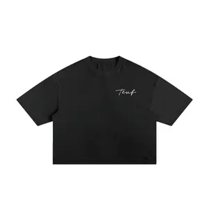 Classic Frayed Boxy Tee - 250 GSM