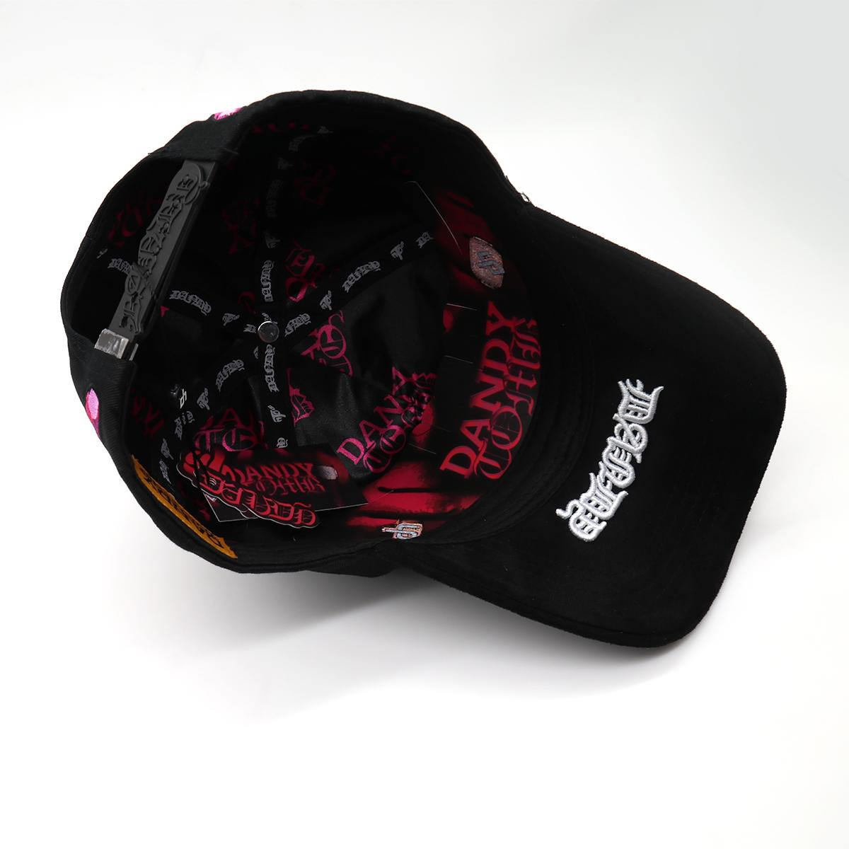 Cool Streetwear Snapback Hat - Black Embroidered "For All Our Haters" Cap, Unisex Hip Hop Headwear for Skate & Street Style(Built-in Chip)