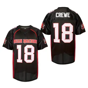 Men's Football jersey #18 Letter And Number 18 Embroidery, Men's Breathable Short Sleeve V-neck Football Jersey, Comfy Top For Summer Sport