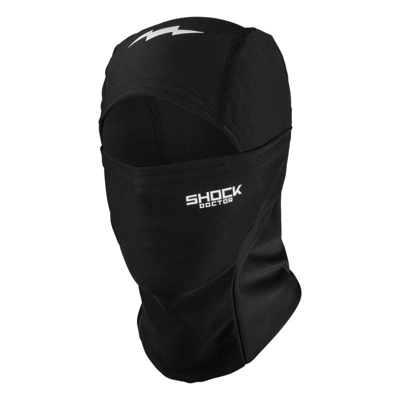 Shock Doctor Showtime Solid Black Shystie Ski Mask - Lightweight Breathable 4-Way Stretch Fabric for Summer Performance