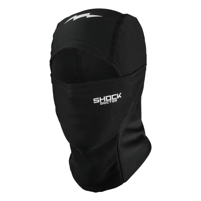 Shock Doctor Showtime Solid Black Shystie Ski Mask - Lightweight Breathable 4-Way Stretch Fabric for Summer Performance