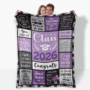 Nicetous Graduation Gifts for Her, Class of 2026 Graduation Blanket 60x50in, College/Masters Degree/PHD/High School Graduation Gifts for Women, Girls Graduation Gifts 2026 Throw Blanket