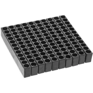 10 count 12 Holes Hex Shank Bit Holder, Plastic Hex Shank  Bit Holder,  Bit Holder Storage Organizer, Screw Driver Holders Organizers Case for 1/4 Inch Hex Shank