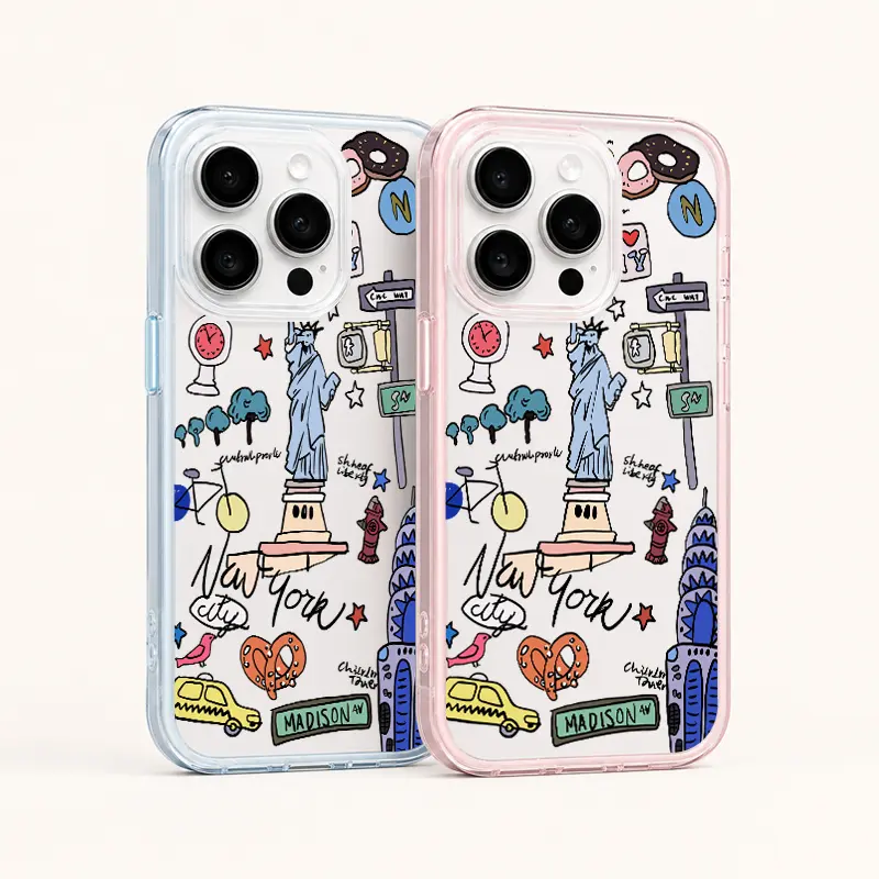 A brand new iPhone case collection. This new 3-in-1 shockproof case features a new design called "Statue of Liberty," effectively protecting your phone from drop damage. -3IN1SJK