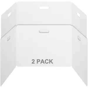 Privacy Shields 2 Pack Durable Easy Carry Plastic Desk Dividers-Easy to Disinfect Classroom Dividers-Portable Divider-Re-usable Privacy Divider